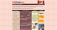 Desktop Screenshot of giftfinder.ca